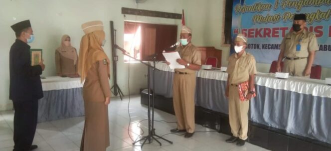 
					PELANTIKAN DAN PENGAMBILAN SUMPAH MUTASI JABATAN, DI PEMERINTAHAN DESA BOTOK KARAS