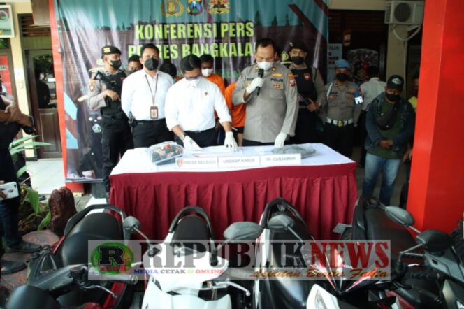 
					Lima Kompolat Curanmor Diringkus Satreskrim Polres Bangkalan