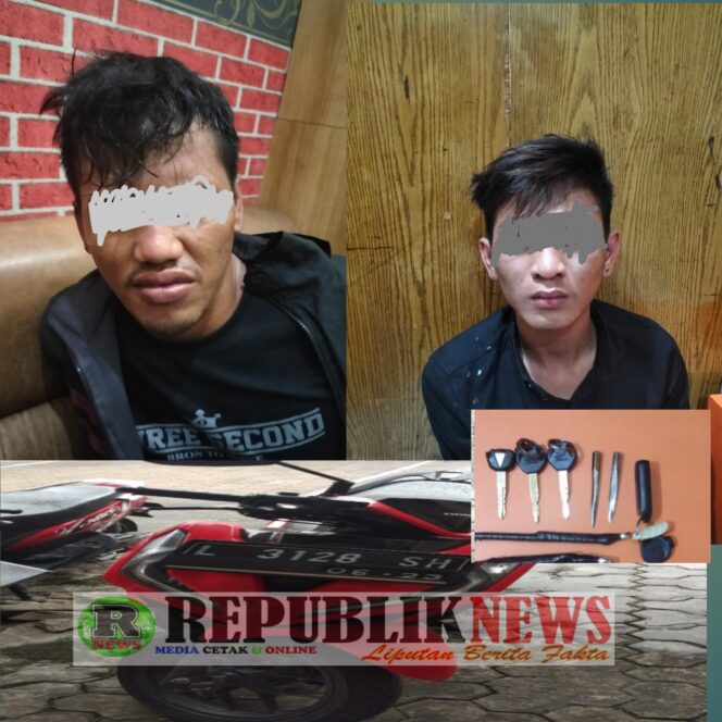 
					Dua Maling Motor Di Jalan Blauran Surabaya Diringkus Polisi