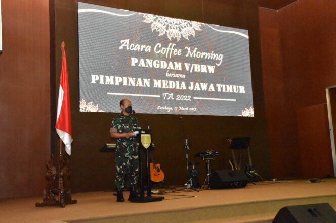 
					Coffee Morning Pimpinan Media di Jatim Bersama Pangdam V/Brawijaya