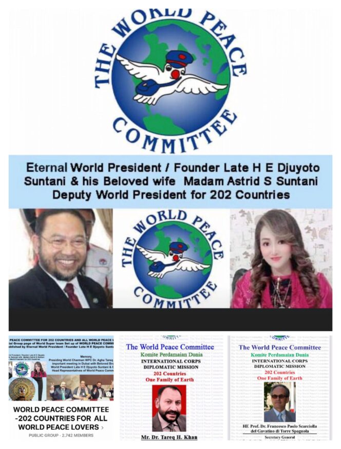 
					Madam Astrid Ditunjuk Sebagai Pelaksana Tugas Presiden Komite Perdamaian Dunia 202 Negara