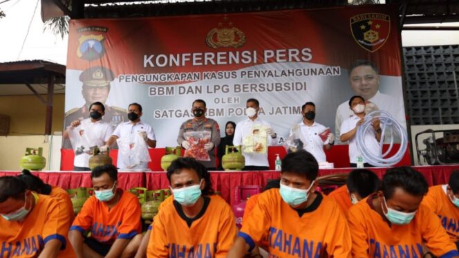 
					Penyalagunaan BBM dan Elpiji Bersubsidi Dibongkar Polda Jatim