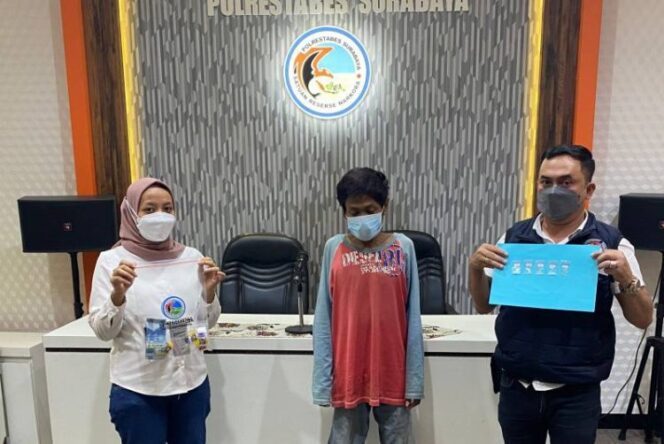 
					Pria  Asal Jemur Wonosari Surabaya Dibekuk Polisi