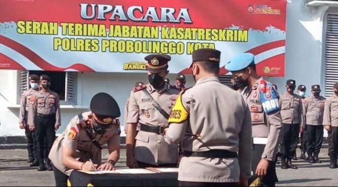 
					Kasatreskrim Polresta Probolinggo Pindah Tugas Di Polda Jatim.