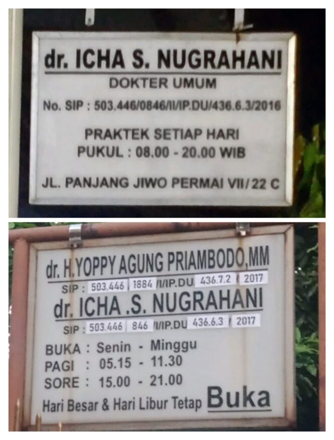 
					STR dan SIP “dr. Icha S” Buka Praktek Layak Dipertanyakan