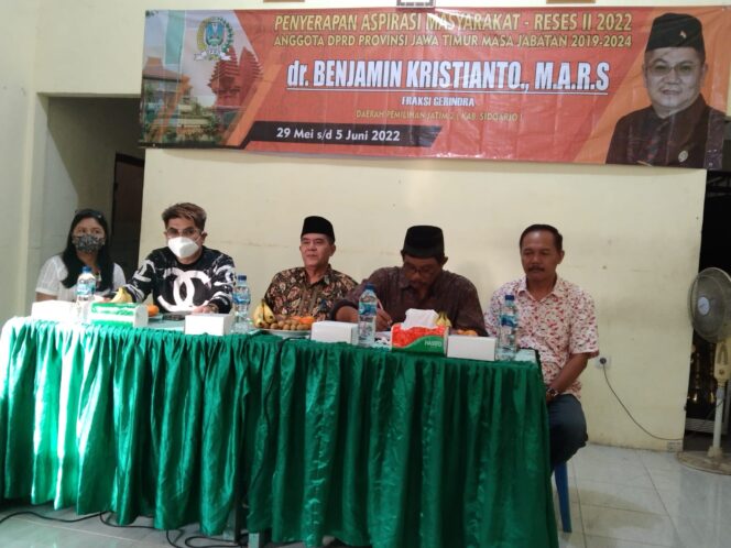 
					dr.Benjamin Kristianto MARS anggota DPRD Jawa Timur Hadir Sebagai pencari Solusi Untuk masyarakat