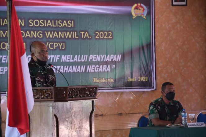 
					Kasrem 082/CPYJ Sosialisasikan Bidang Perlawanan Wilayah