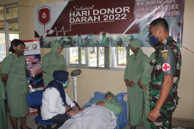 
					Memperingati Hari Donor Darah Sedunia, Kodim 0422/LB Sumbangkan 40 Kantong Darah