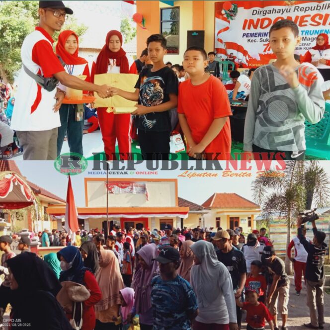 
					Semarakkan HUT RI Ke 77″ Desa Truneng Sukomoro Gelar Giat Jalan Santai