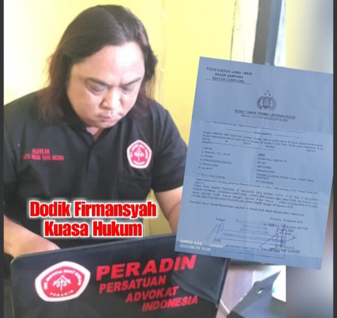 
					Dodik Firmansyah SH: Kredibilitas Polres Sampang Dipertaruhkan Dalam Menangani Kasus Penganiayaan Wartawan Rosi