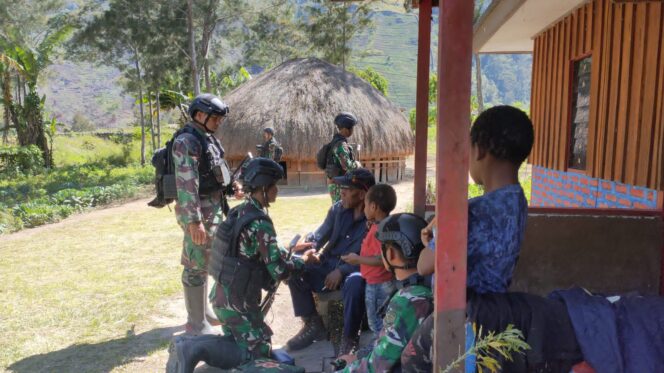 
					Danpos Pirime Sambang Warga Wenam