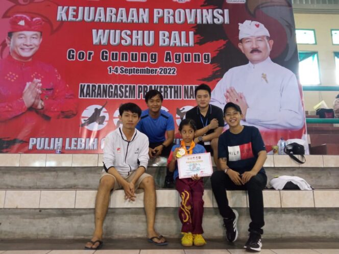 
					Srikandi Cilik Kodim Klungkung Juara 1 Kejuaraan Wushu