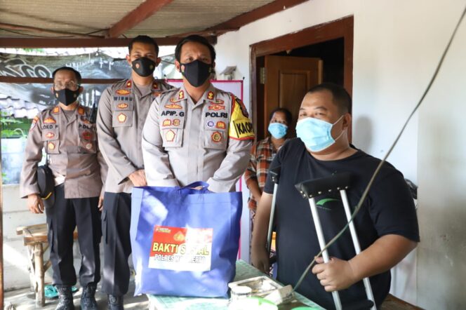 
					Senyum Bahagia Penyandang Difabel saat Bertemu Kapolres Mojokerto