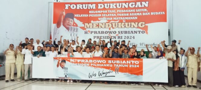 
					“Optimis Jadi Figur Yang Baik” Pergerakan Komunitas Wilayah Mataraman Nyatakan Deklarasi Dukung H.Prabowo Subianto, Presiden 2024