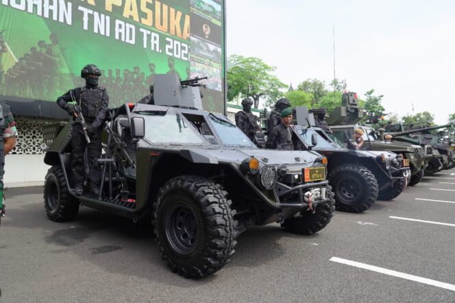 
					Kasad Pimpinn Langsung Apel Kesiapsiagaan TNI-AD TA. 2022 di Kodam V/Brawijaya