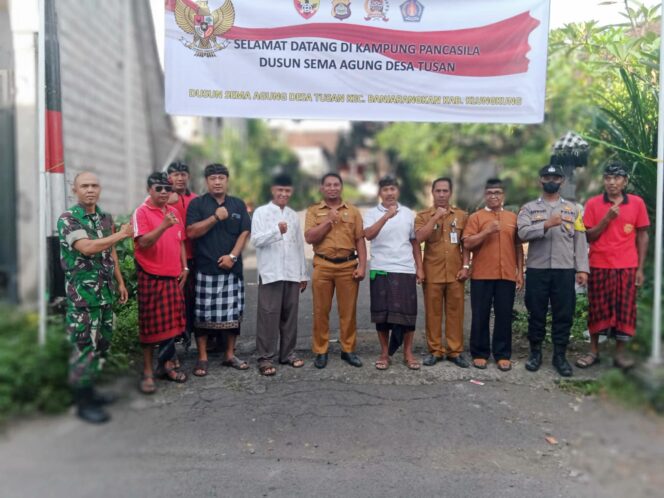
					TNI & Polri Provinsi Bali Tetapkan Dusun Sema Agung Jadi Kampung Pancasila