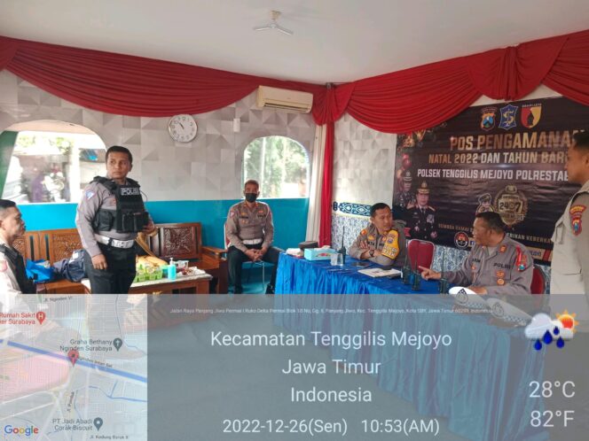 
					Pospam Nataru Oleh Kapolsek Tenggilis Mejoyo