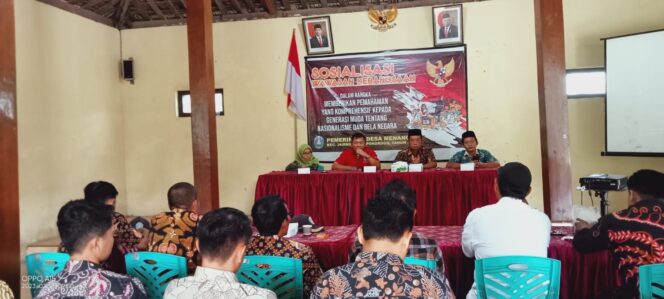 
					Tanamkan Kesadaran Berbangsa Pada Generasi Muda, Pemdes Menang Adakan Sosialisasi