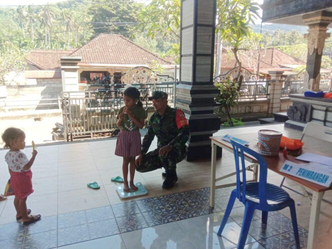 
					Pelaksanan Posyandu Dawan Klod Di Pantau Oleh Babinsa Koramil Dawan