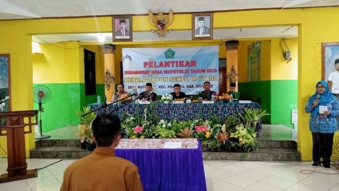 
					Pelantikan Kadus Sekelor Utara Desa Watutulis Kecamatan Prambon