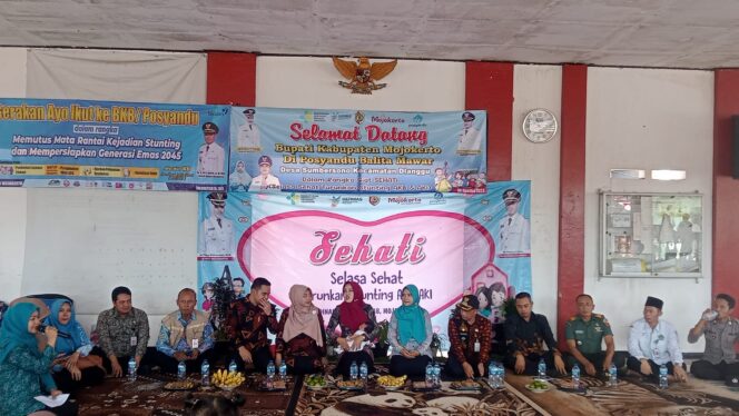 
					Giat Sehati di Desa Sumbersono,Dinkes Kabupaten Mojokerto Sosialisasikan Program Stunting AKB dan AKI
