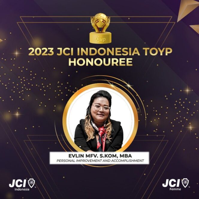 
					Wanita Milenial Inspirasi Indonesia – Evlin, CEO Indogo, Peraih TOYP JCI INDONESIA 2023