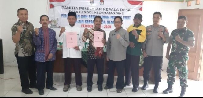 
					Pengundian Nomor Urut Calon Kepala Desa Gendol Kecamatan Sine