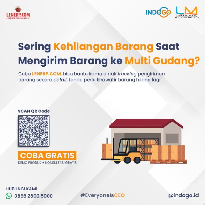 
					LenERP Merupakan Produk INDOGO.ID yang Bisa Bantu Dalam Mengefisiensikan Kegiatan Distributor