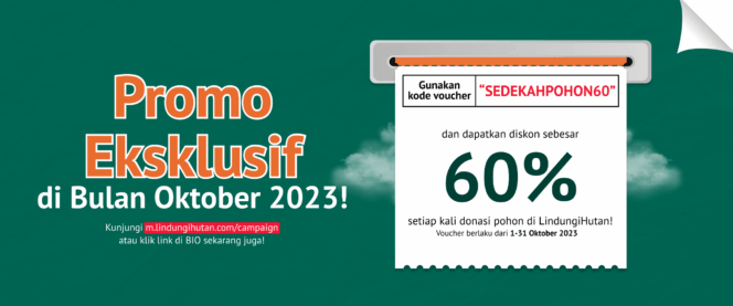 
					Tebar Kebaikan Melalui Program Sedekah Pohon, LindungiHutan Berikan Subsidi 60% untuk Pengguna