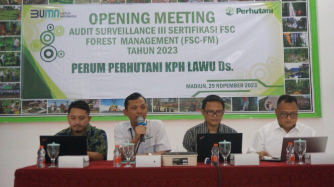 
					Perhutani bersama PT.SGS Indonesia Gelar Opening Meeting Audit Surveillance II Sertifikat FSC Tahun 2023