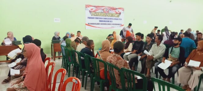 
					BPN Kabupaten Magetan Kembali Bagikan Sertifikat PTSL Untuk Warga Widorokandang