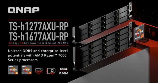 
					QNAP Merilis NAS ZFS Enterprise Seri TS-hx77AXU-RP dengan Prosesor AMD Ryzen™ 7000 Series yang Revolusioner