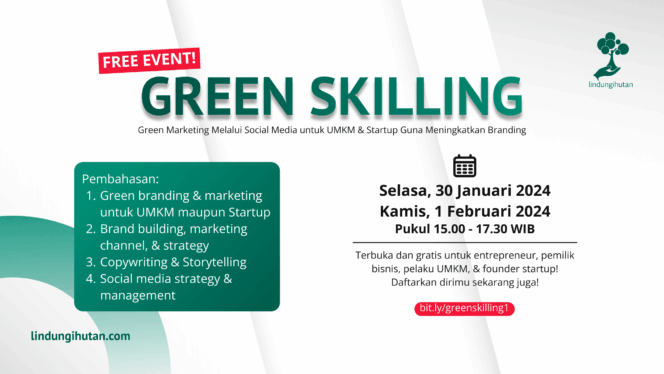 
					Webinar Digital Marketing GRATIS, LindungiHutan Bagikan Cara Manfaatkan Trend Green Marketing dan Green Branding