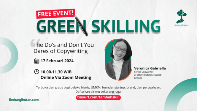 
					Kembali Hadir, Webinar Gratis Green Skilling Kupas Tuntas Mengenai Copywriting