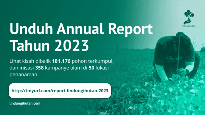 
					Laporan Tahunan LindungiHutan 2023, Ungkap Kontribusi untuk Sosial dan Lingkungan