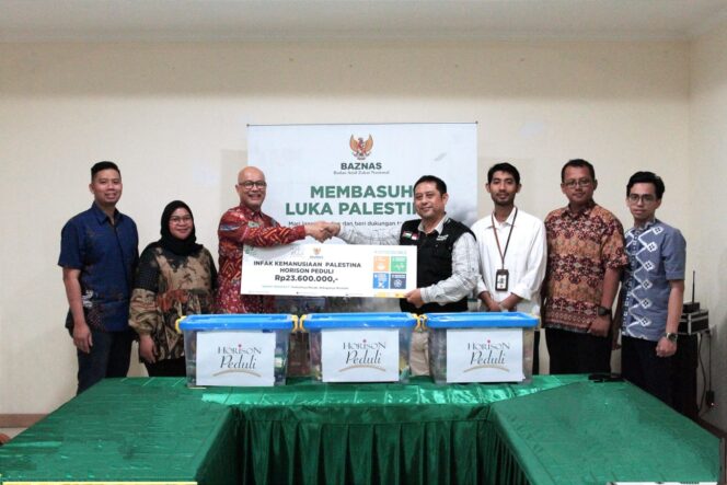 
					Horison Hotel Peduli Berbagi Harapan: Sumbangan Dana untuk Palestina Mengalir Melalui Baznas