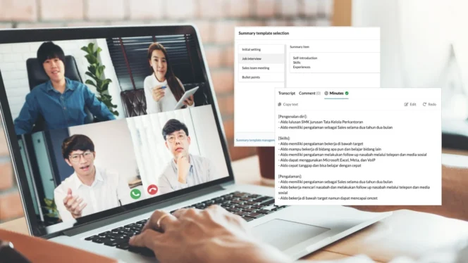 
					Catat dan Personalisasi Notulen Rapat secara Otomatis dengan AI Generatif di MiiTel Meetings