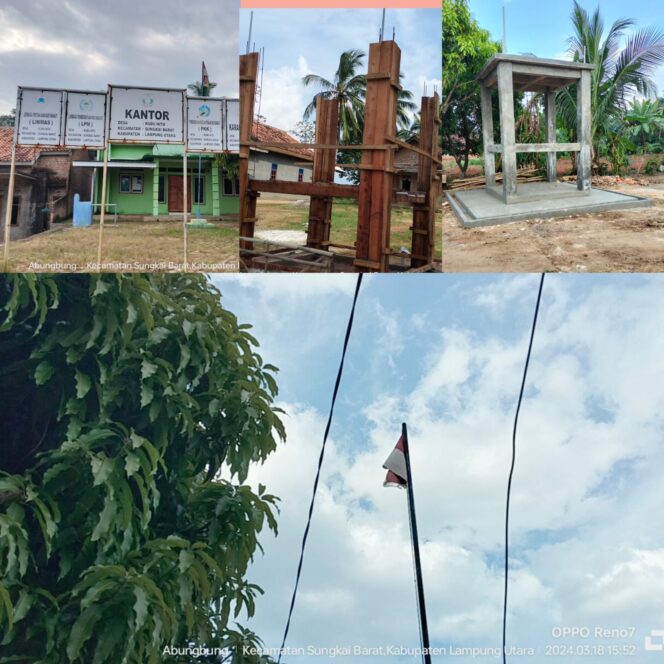 
					Bendera Merah Putih Berkibar Dalam Kondisi Robek, Kades Kubu Hitu Sungkai Barat Diduga Tidak Perduli Akan Simbol  Negara