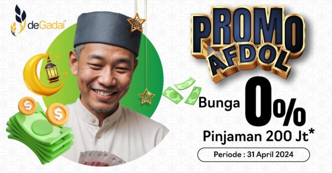 
					Promo AFDOL dari deGadai: Pinjam Tanpa Bunga hingga 200 Juta!