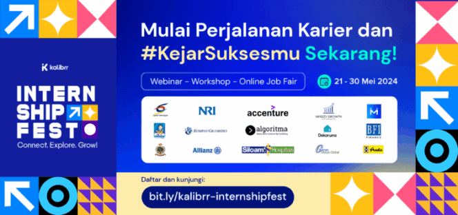 
					Kalibrr Gelar Job Fair Online, Ekslusif untuk Lowongan Magang, Mahasiswa dan Fresh Graduate di Seluruh Indonesia Bisa Daftar!