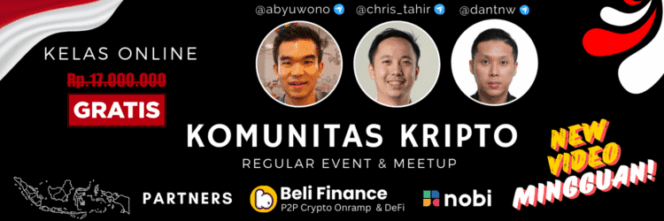 
					Heboh! Kelas Kripto Online GRATIS dari CryptoWatch, Bikin Cuan Melambung 2-3x!! 🚀💰