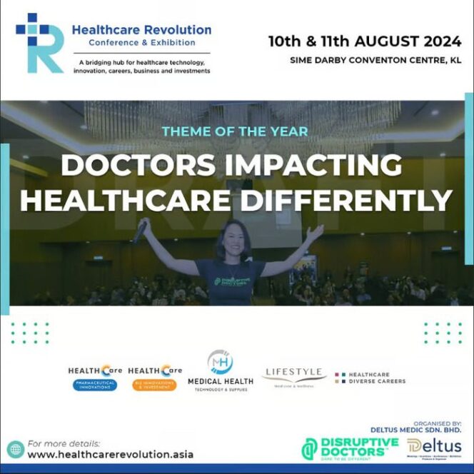 
					Disruptive Doctors® Menyajikan: Konferensi dan Pameran Revolusi Kesehatan 2024 – Memberdayakan Dokter untuk Berdampak pada Kesehatan Secara Berbeda