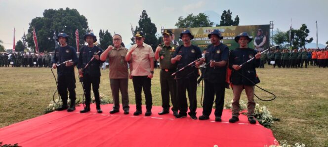 
					Apel Siaga Gabungan Pengendalian Kebakaran Hutan dan Lahan di Mojokerto