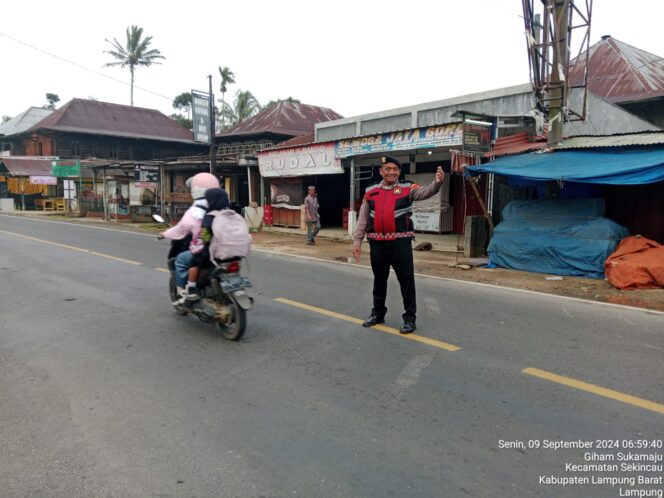 
					Polsek Sekincau Gelar Kamtibcarlantas Kondusif