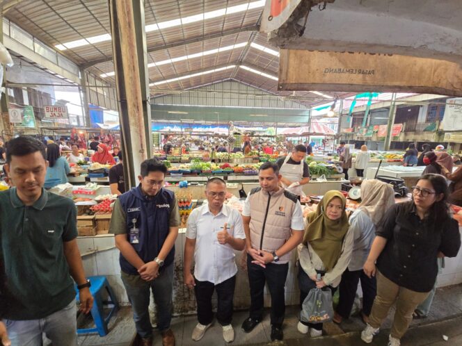 
					Satgas Saber Pangan Pusat Sidak Pasar Lemabang Palembang, Stok dan Harga Pangan Terkendali
